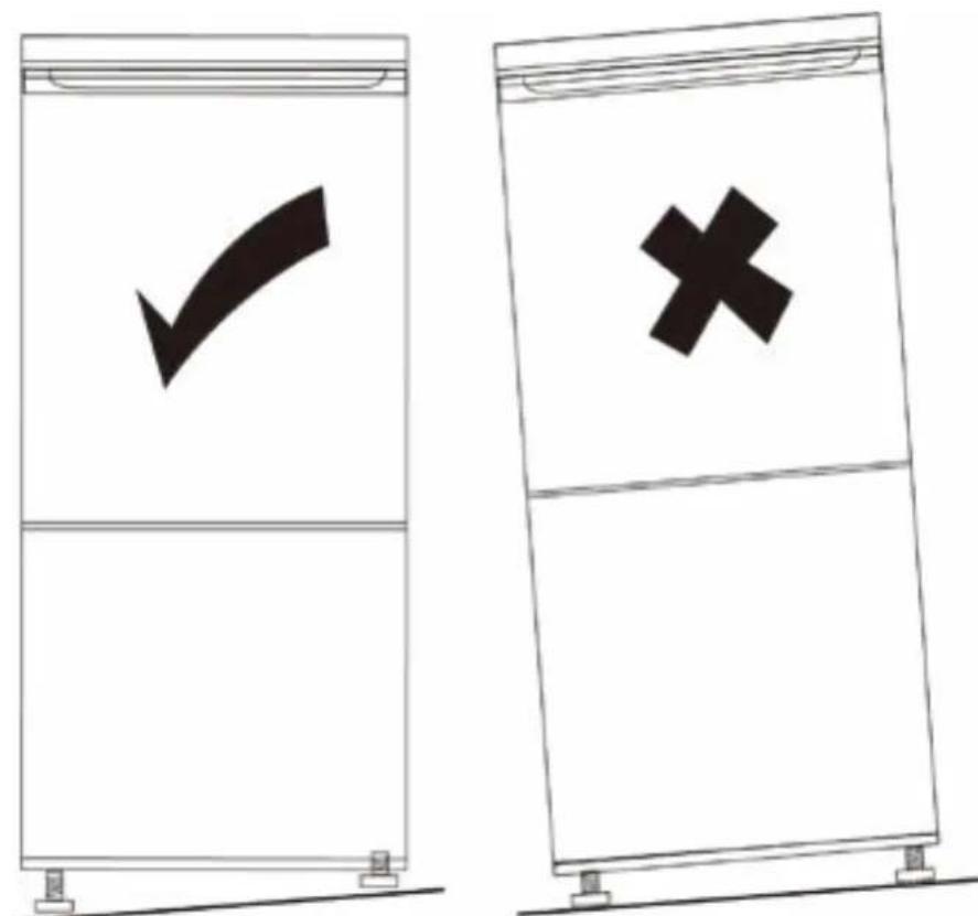 Veripart VPKK170W - Kühlschrank nivellieren - 1