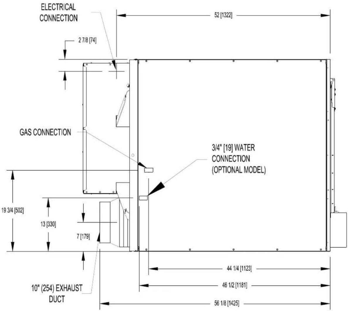 Dexter Laundry T170 - T-120 REVERSING DRYER DIMENSIONS - 3