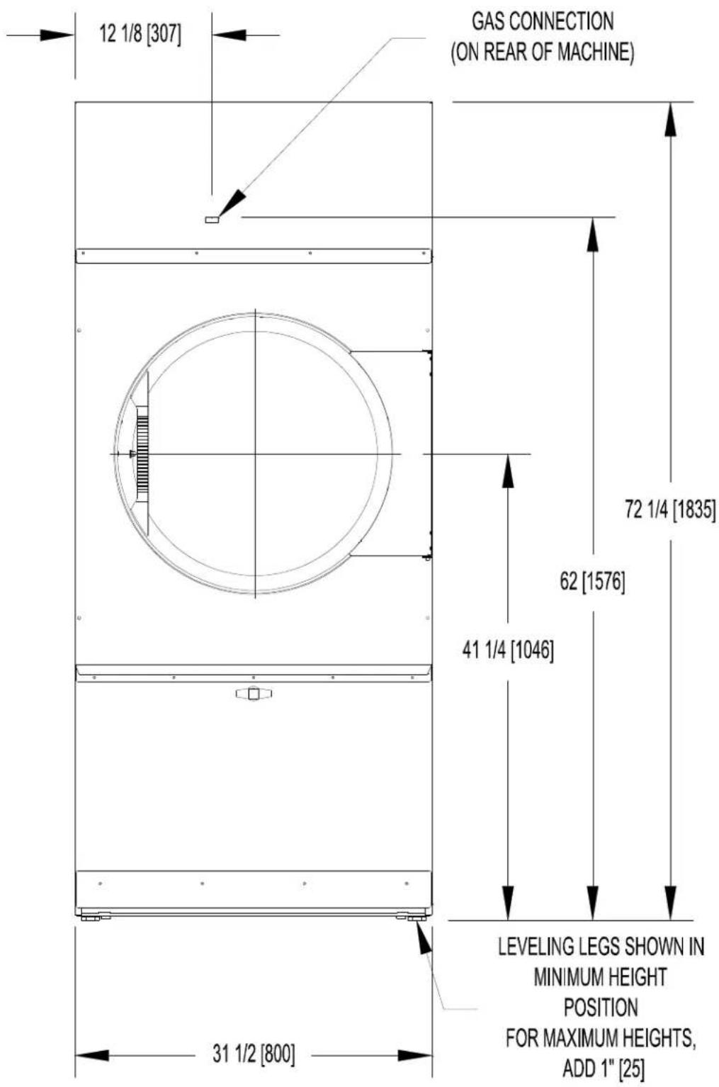 Dexter Laundry T170 - DRYER SPECIFICATION SHEET - 1