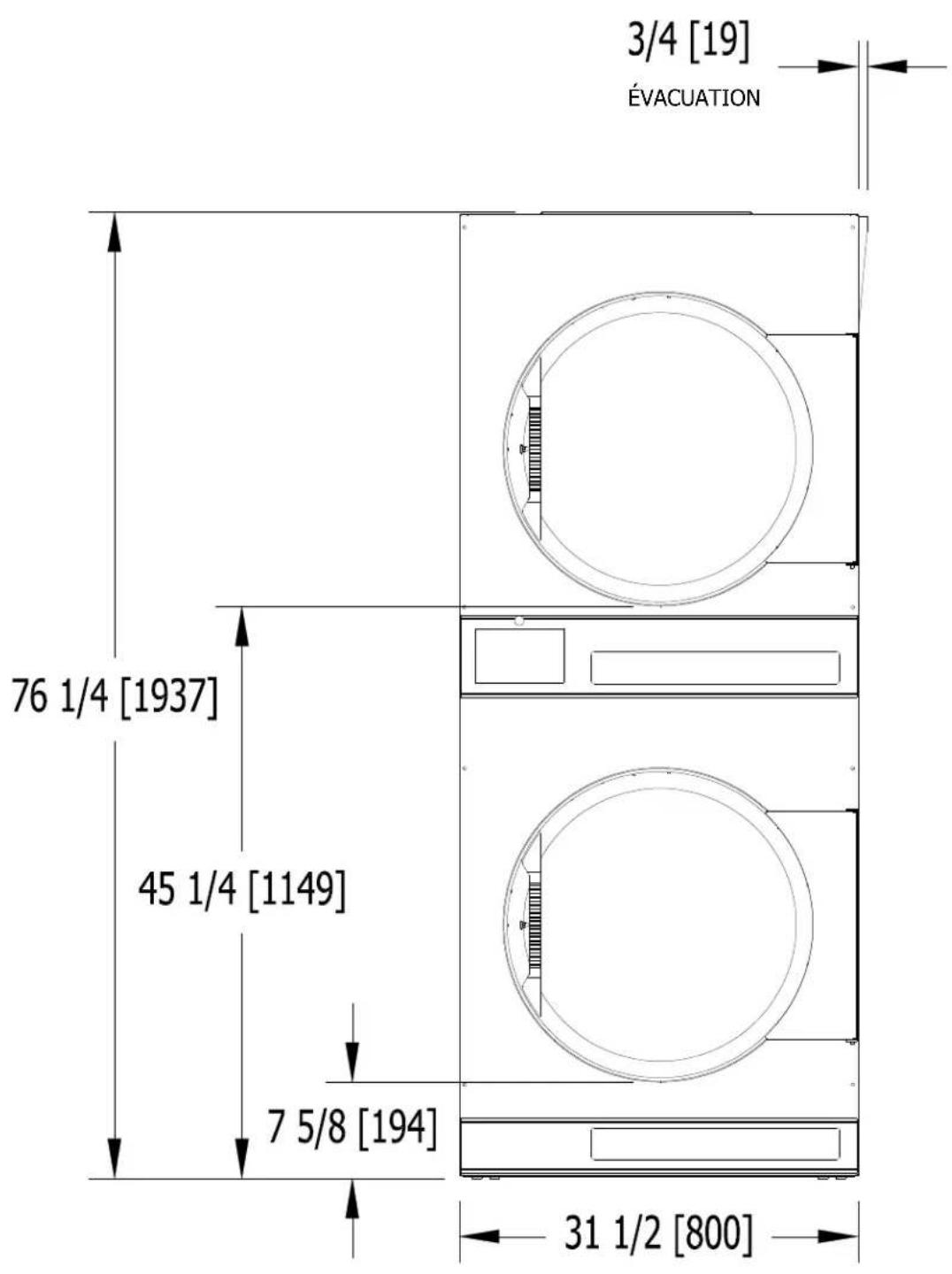Dexter Laundry T50x2 - Instructions - Convert a Dual Voltage Stack Dryer from 120V to 208-240V (No Neutral Required, -15 MODELS) - 3
