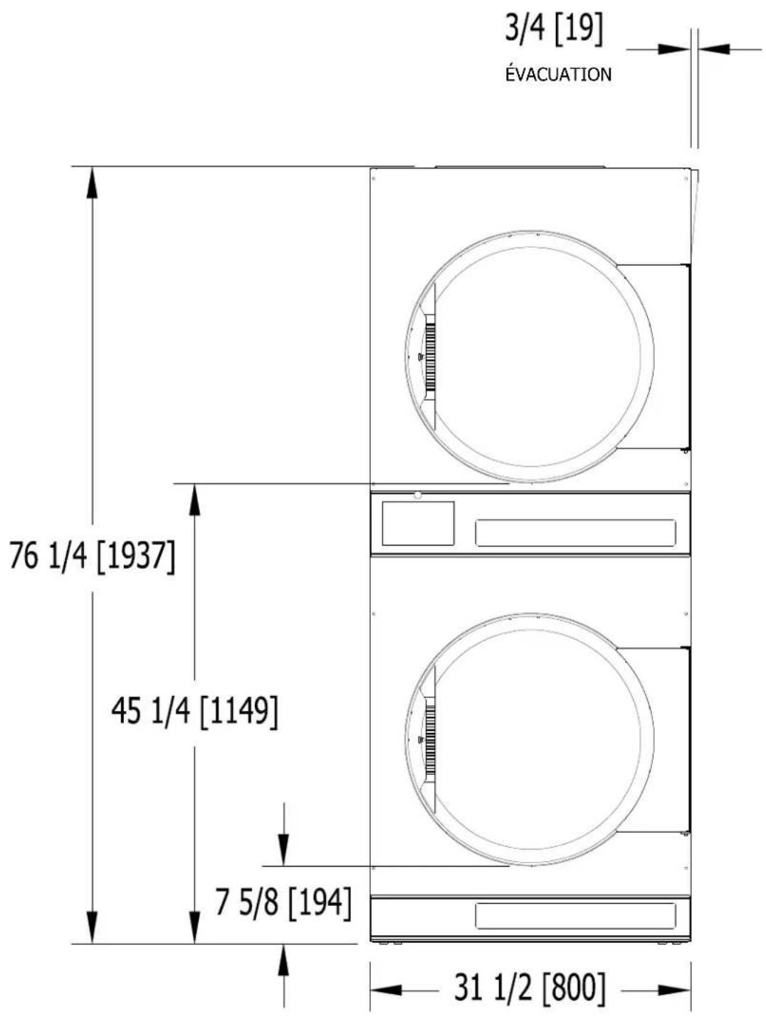 Dexter Laundry T30x2 - Instructions - Convert a Dual Voltage Stack Dryer from 120V to 208-240V (No Neutral Required, -15 MODELS) - 3