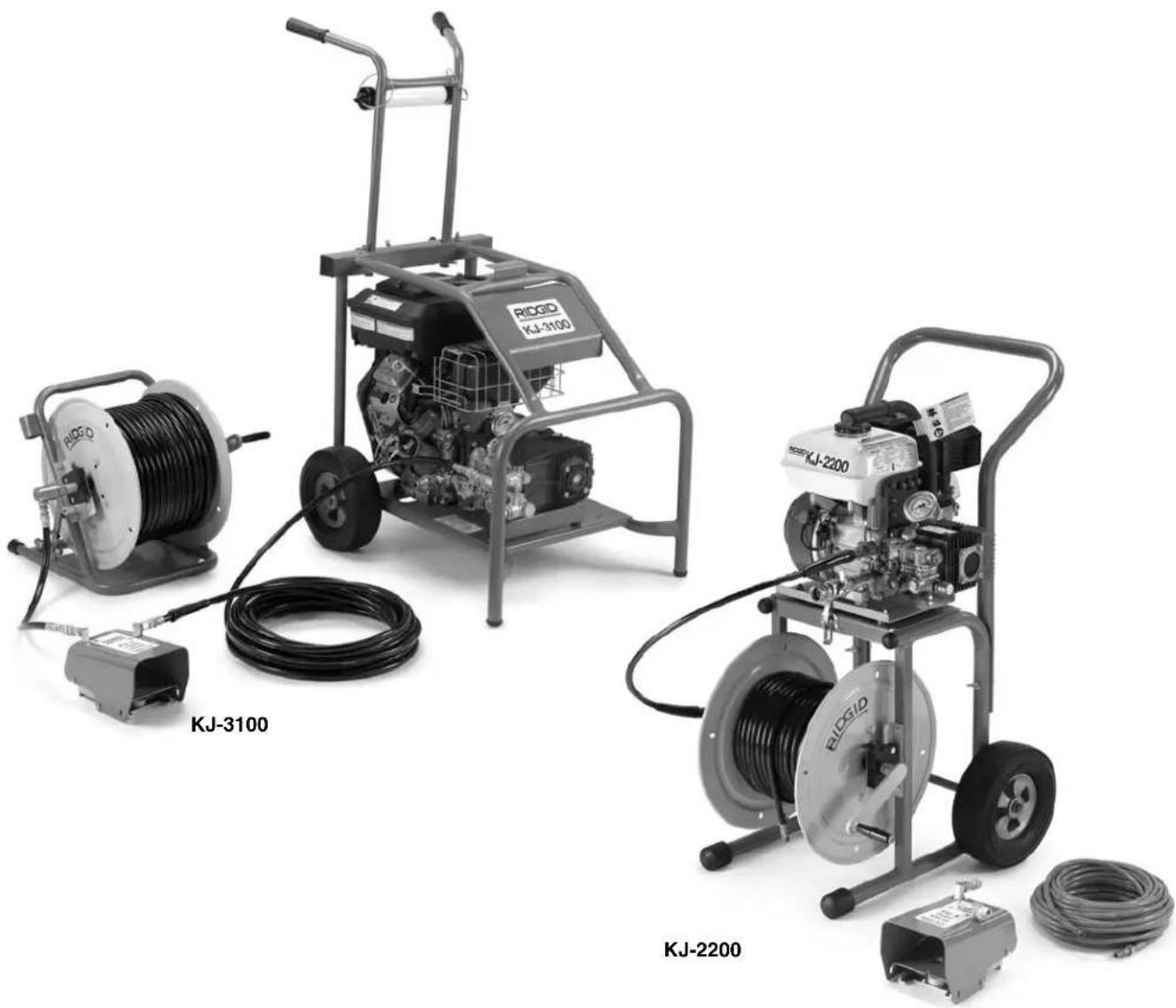 RIDGID KJ3100 - KJ-2200/KJ-3100 Water Jetting Machines - 1