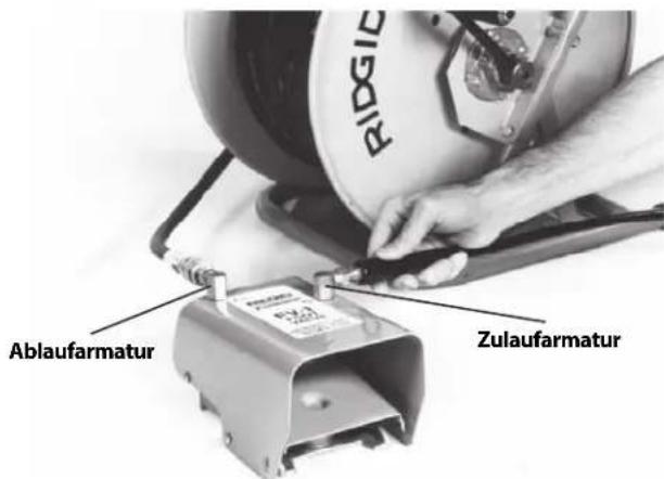 RIDGID KJ2200 - Vorbereitung des Schlauchs - 1