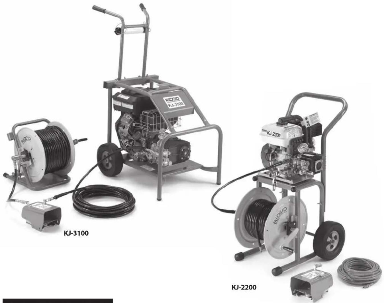 RIDGID KJ2200 - KJ-2200/KJ-3100 vízfecskendező gépek - 1