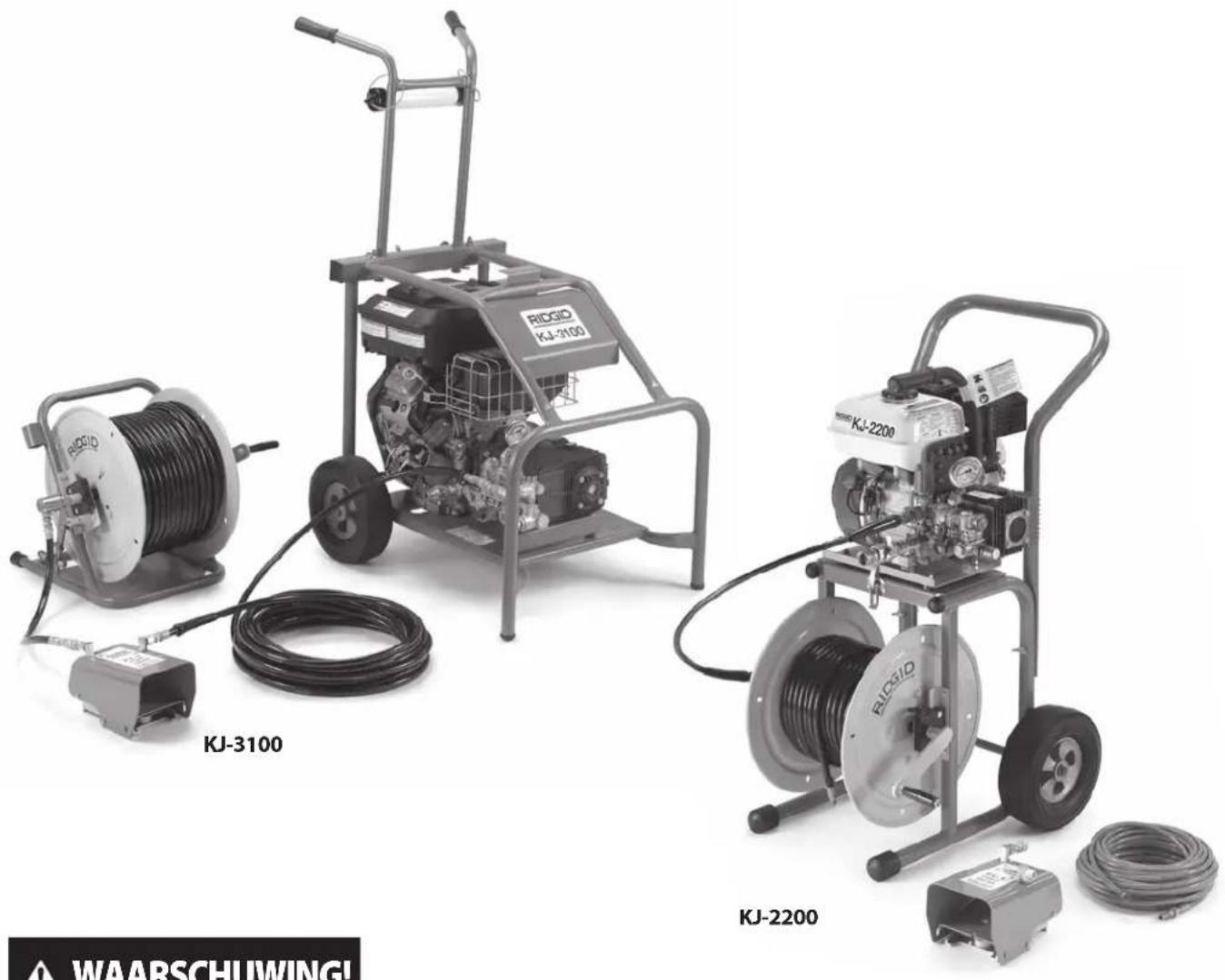 RIDGID KJ2200 - KJ-2200/KJ-3100 rioolreinigingsmachines - 1