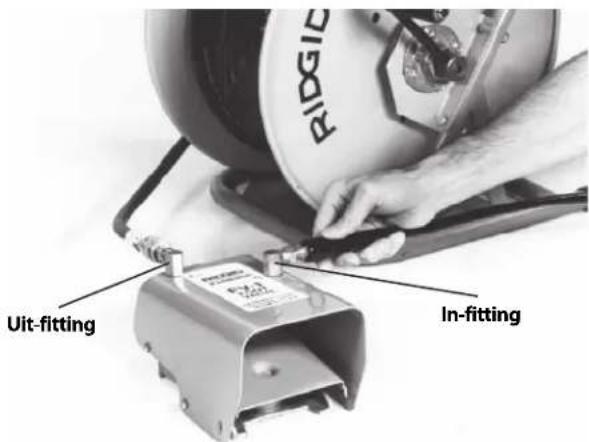RIDGID KJ2200 - Voorbereiden van de slang - 1
