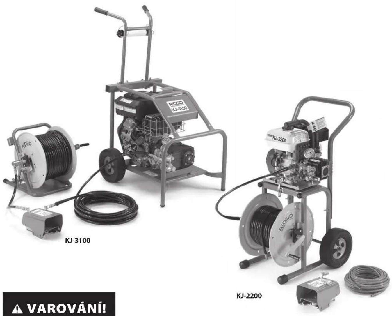 RIDGID KJ2200 - KJ-2200/KJ-3100 Tlakové vodní čističky - 1