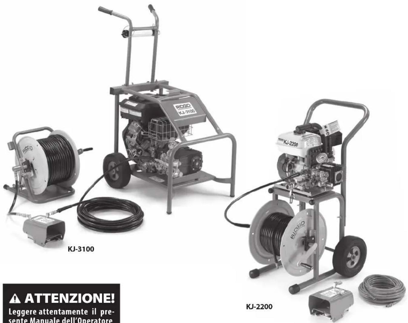 RIDGID KJ2200 - Macchine stasatrici idropneumatiche KJ-2200/3100 - 1