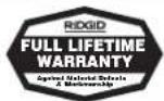 RIDGID KJ1350 - No other express warranty applies - 1