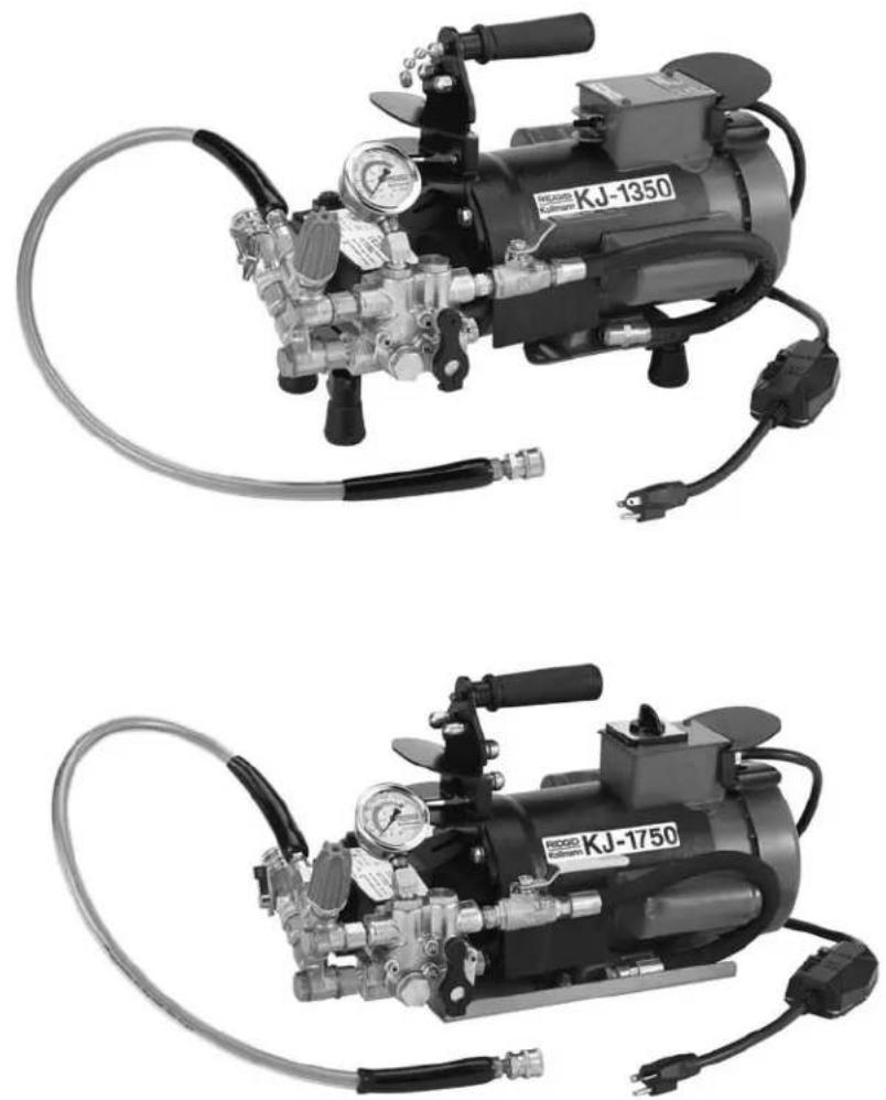RIDGID KJ1350 - Dégorgeoirs à jet d'eau kj-1350 et kj-1750 - 1