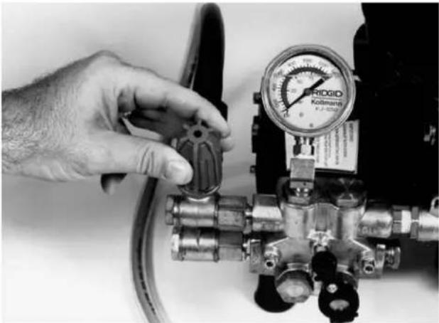RIDGID KJ1350 - Start-Up and Pressure Adjustment - 1