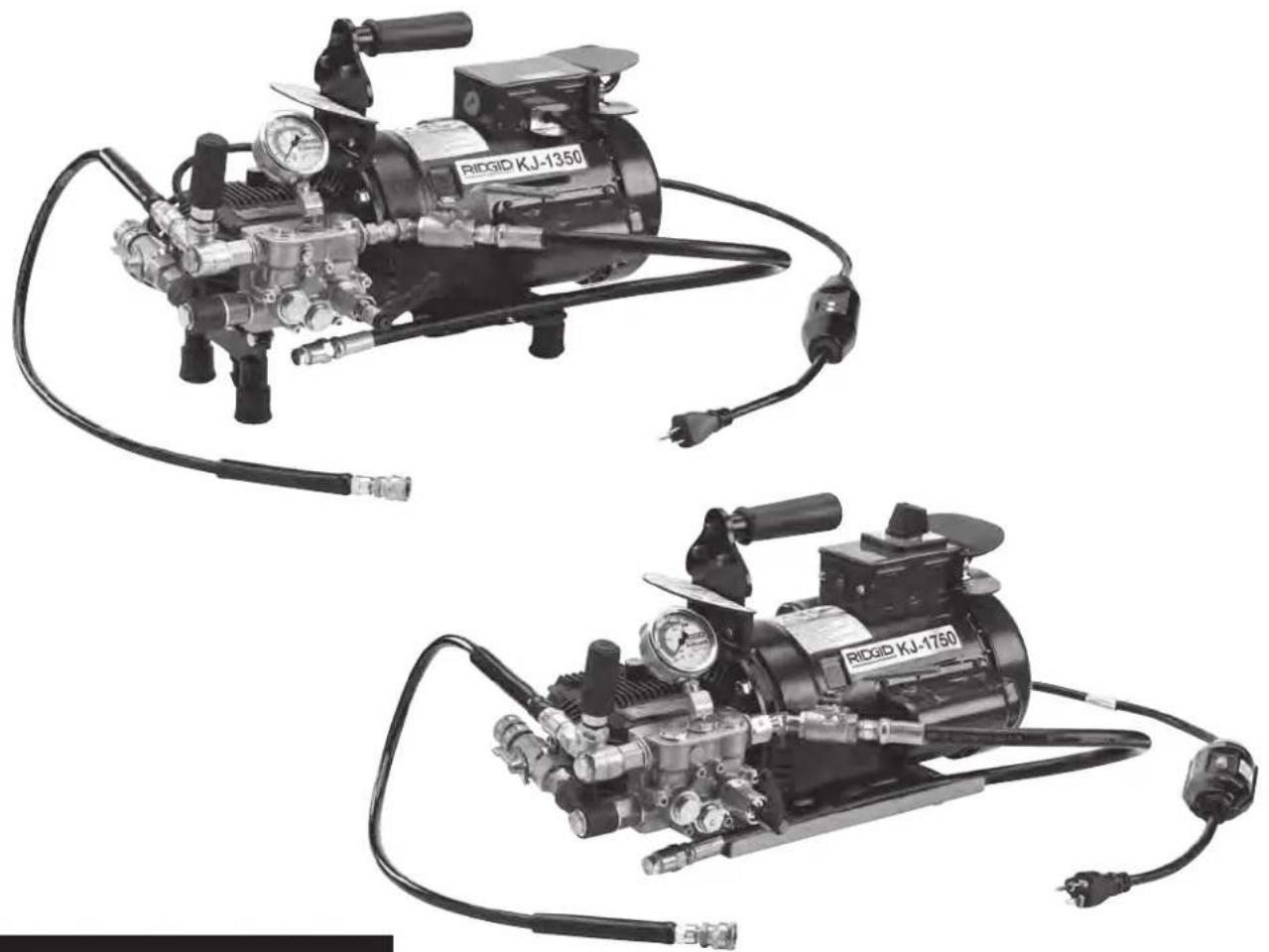 RIDGID KJ1750 - Dégorgeoirs haute-pression KJ-1350 et KJ-1750 - 1