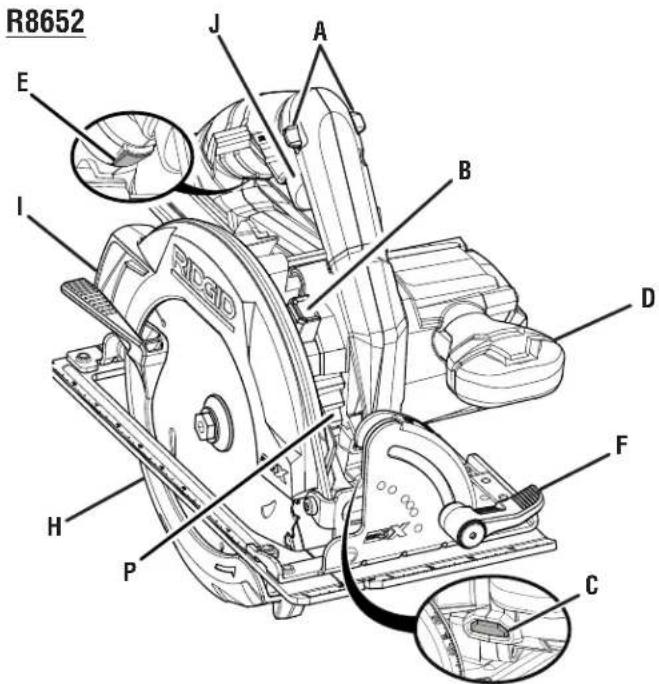 RIDGID R8652 - ADVERTENCIA: - 1