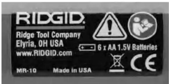 RIDGID MR10 - Предэксплуатационный осмотр - 2