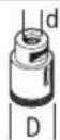 BOSCH GWS 7100 E Professional - D bd [ot/min] [m/s] - 1