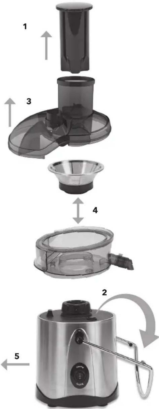 PowerXL SelfCleaning Juicer Plus SHL90SC - Avant la première utilisation - 5