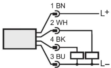 IFM TR7439 - Exemples de circuits pour raccordement de TR7439 - 1