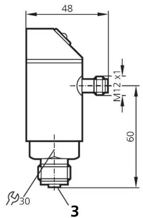 IFM TR2430 - Maßzeichnung Scale Drawing Dimensions - 2