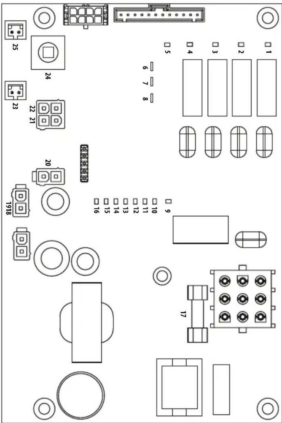 Manitowoc NEO 6580 - SCHEMA De cáblage du U0310 sans BORNE de thermistance - 1PH air/eau - 2