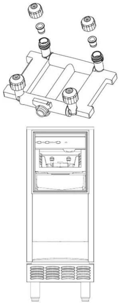 Manitowoc UCP0050A - Démontage de la RAMPE de pulvérisation - 1