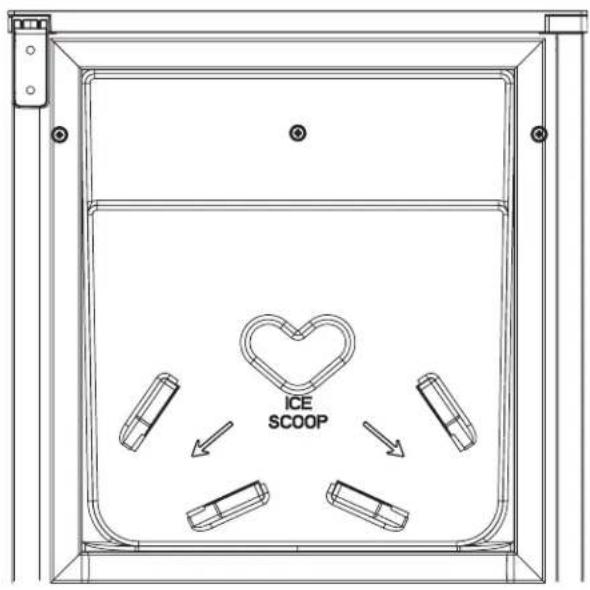 Manitowoc UCP0050A - Inverser le SENS d'ouverture de la porte - 1