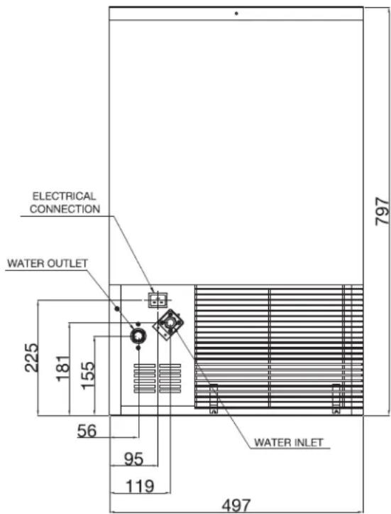 Manitowoc CrystalCraft USP0100A - DRAIN CONNECTIONS - 1