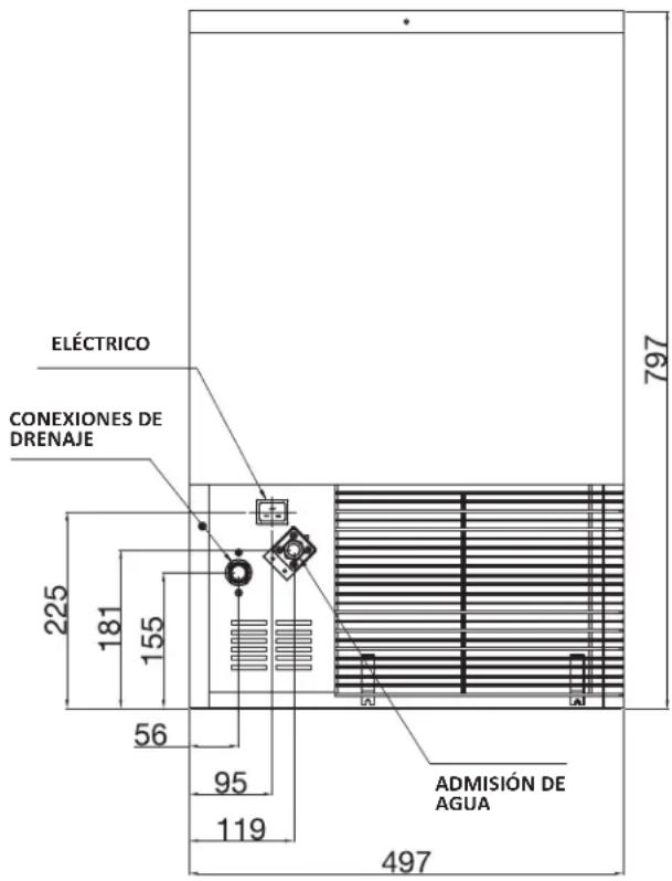 Manitowoc CrystalCraft USP0100A - CONEXIONES DE DRENAJE - 1