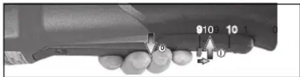 METABO WEV 17125 Quick RT - Machines with paddle switch (with dead man function): - 1