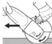 METABO WEPB 24230 MVT Quick - A6pa3HBHOe OTpe3aHHe: - 1