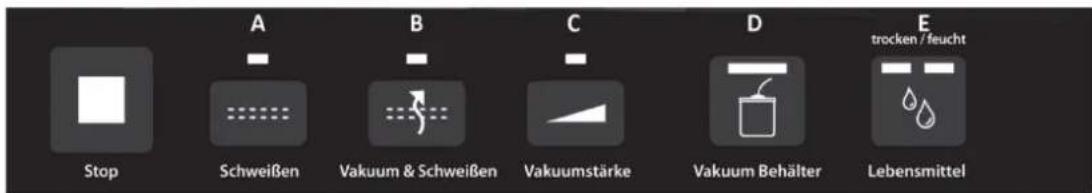 CASO VC 330 - Panneau de commande - 1