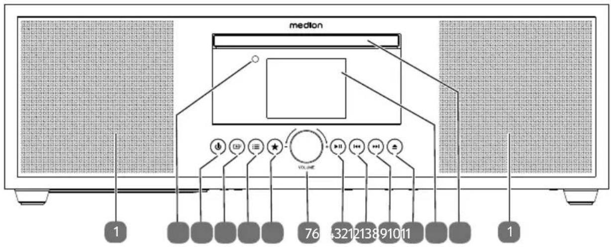 MEDION LIFE P66400 (MD 44200) - Face avant - 1