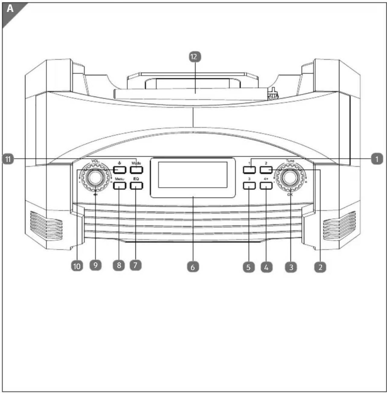 MEDION LIFE E66050 (MD 43320) - Piezas del aparato - 1