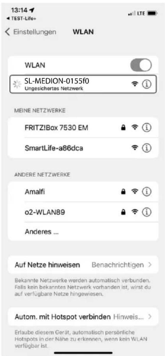 MEDION X50 SW (MD 20004) - Einbindung des Gerätes in die App - 11