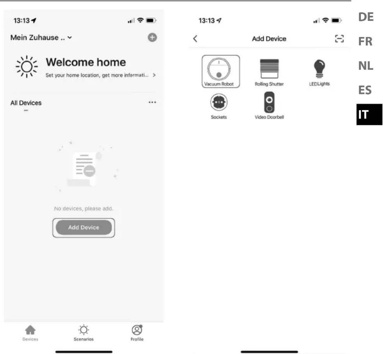 MEDION X50 SW (MD 20004) - Registrazione dell'apparecchio nell'app - 1