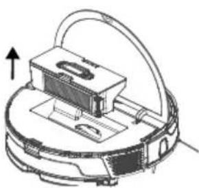 MEDION X50 SW (MD 20004) - Het stofreservoir van de stofzuigdweilrobot reinigen - 1