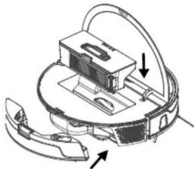 MEDION X50 SW (MD 20004) - Pulizia del contentitore della polvere del robot aspirapolvere e lavapavamenti - 7