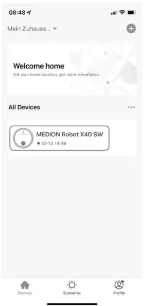 MEDION X50 SW (MD 20004) - Registrazione dell'apparecchio nell'app - 14
