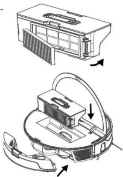 MEDION X50 SW (MD 20004) - Limpieza del deposito para el polvo del robot aspirador y friegasuales - 6