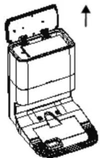 MEDION X50 SW (MD 20004) - Limpieza del deposito para el polvo de la estación - 1