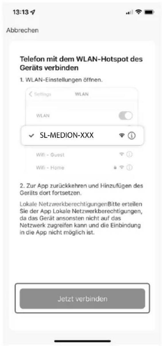 MEDION X50 SW (MD 20004) - Einbindung des Gerätes in die App - 9