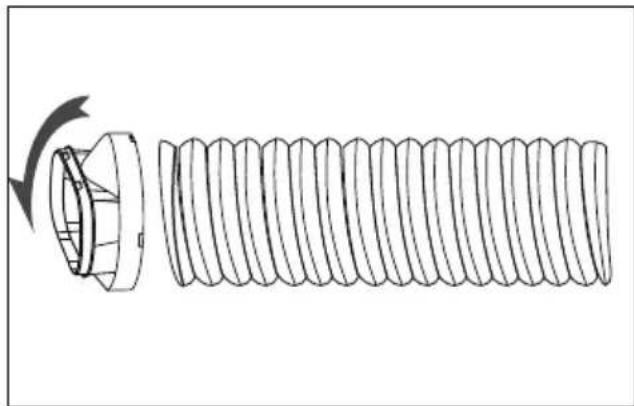 MEDION MD 37215 - Abluftschlauch montieren - 2