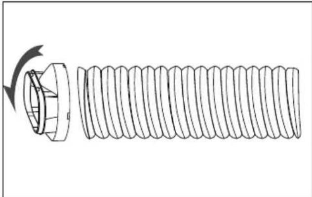 MEDION MD 37215 - Luchtafvoerslang monteren - 2