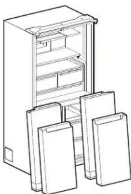 Dos barras de luz superior Estante ajustable Dos barras de luz lateral Estante ajustable Pure Control Control de precisión 6th Sense A Caja para alimentos frescos Caja para alimentos frescos Cajón tipo despensa para alimentos delicados B C A. Refrigerador B. Congelador C. Espacio convertible Cajones Fast Freeze