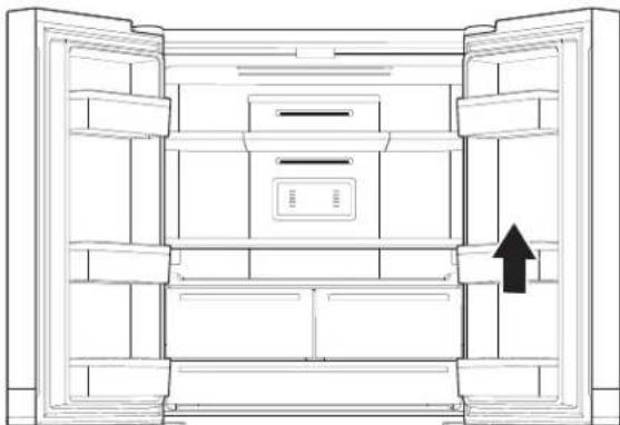 WHIRLPOOL WQ9 M2L - Роздільник контейнерів у дверцятах (на деяких моделях) - 1