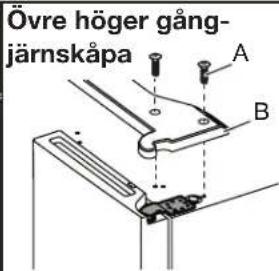 Technical diagram showing a mechanical assembly with labeled component A and alignment markers
