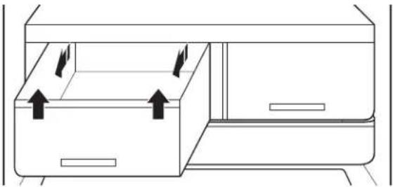 WHIRLPOOL WQ9 M2L - Ein- und Ausbau der Schubladen: - 1