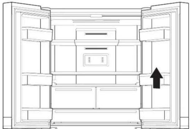 WHIRLPOOL WQ9 M2L - Compartimentos da porta do frigorífico - 1
