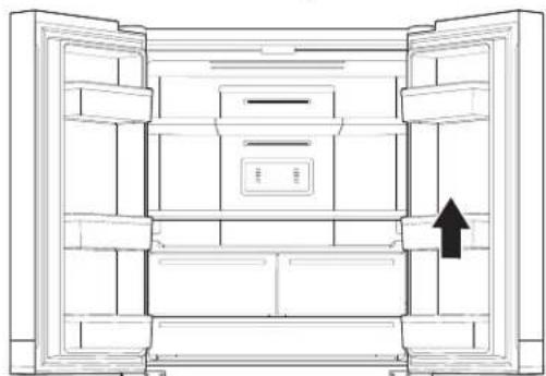 WHIRLPOOL WQ9 M2L - Türfachunterteilung (bei einigen Modellen) - 1