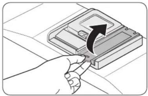 SAMSUNG DW60A8050UB - Einfüllen des Klarspülers - 1