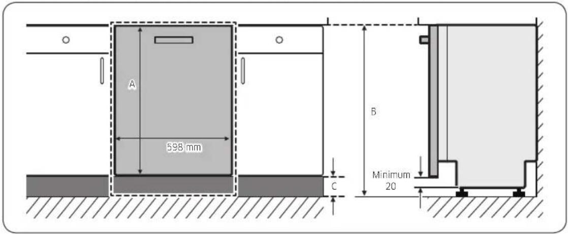 SAMSUNG DW60A8050UB - Modèles FBI (FBI Sliding, DW60A80\*\*IB) (coulissants complètement encastrables) - 1